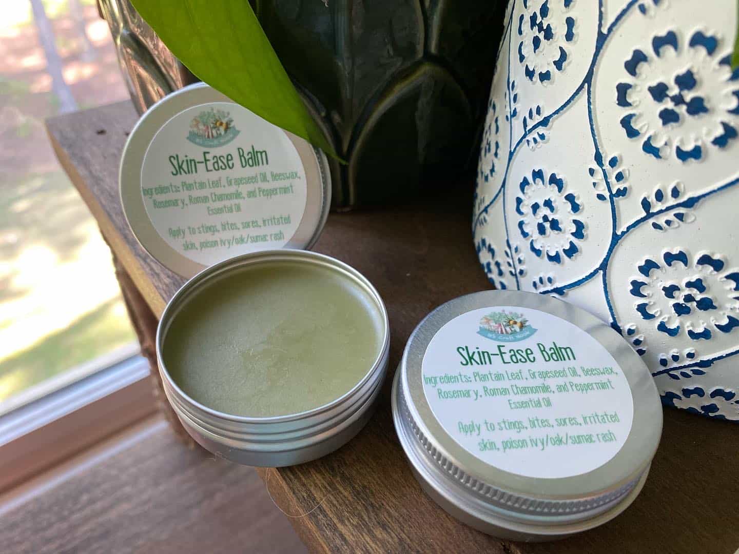Skin-Ease Balm Tin: Plantain Leaf Blend