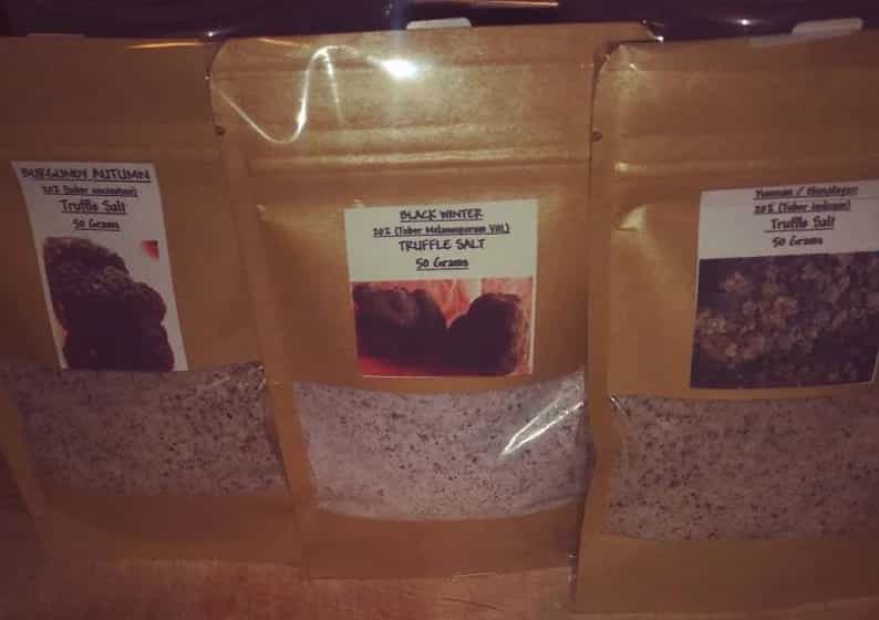 Truffle Salt Trio  ~~~Black Winter / Burgundy / White Spring Truffles  Sample Each ONE