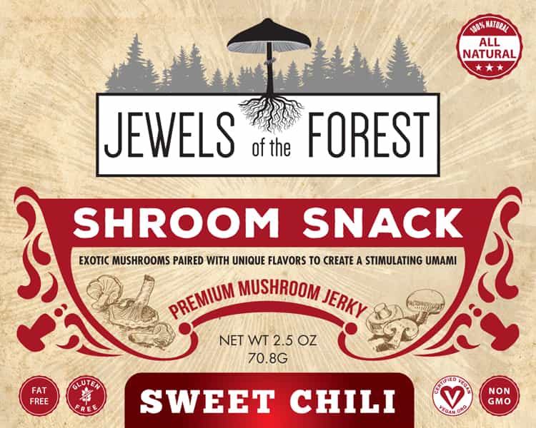 Oyster Mushroom Jerky - Sesame & Sweet Chili (Combo Pack)