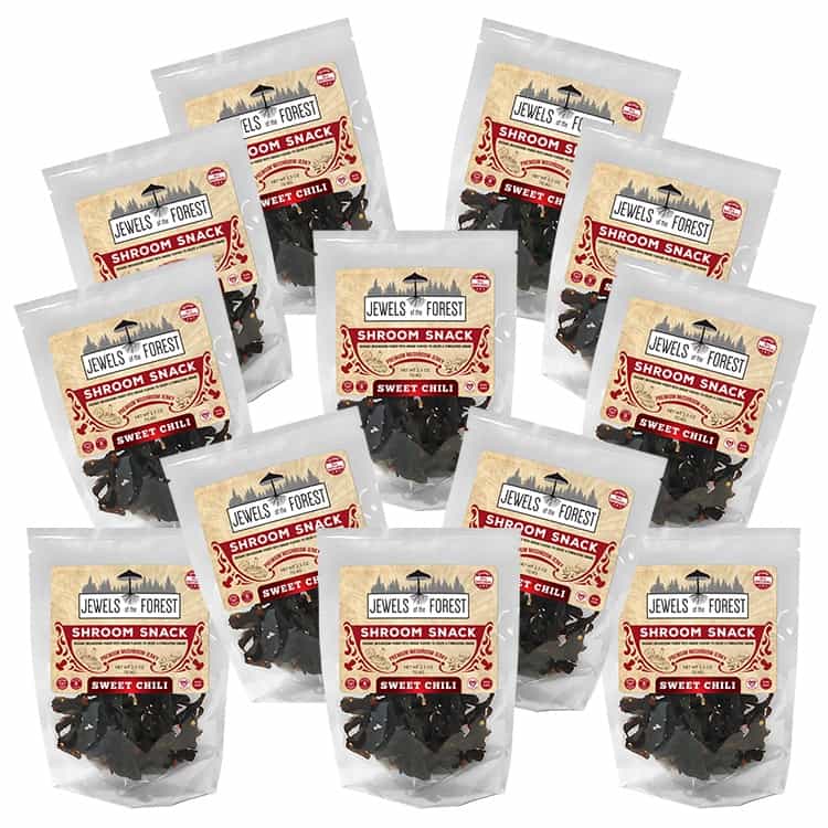 Oyster Mushroom Jerky - Sweet Chili (12-pack)