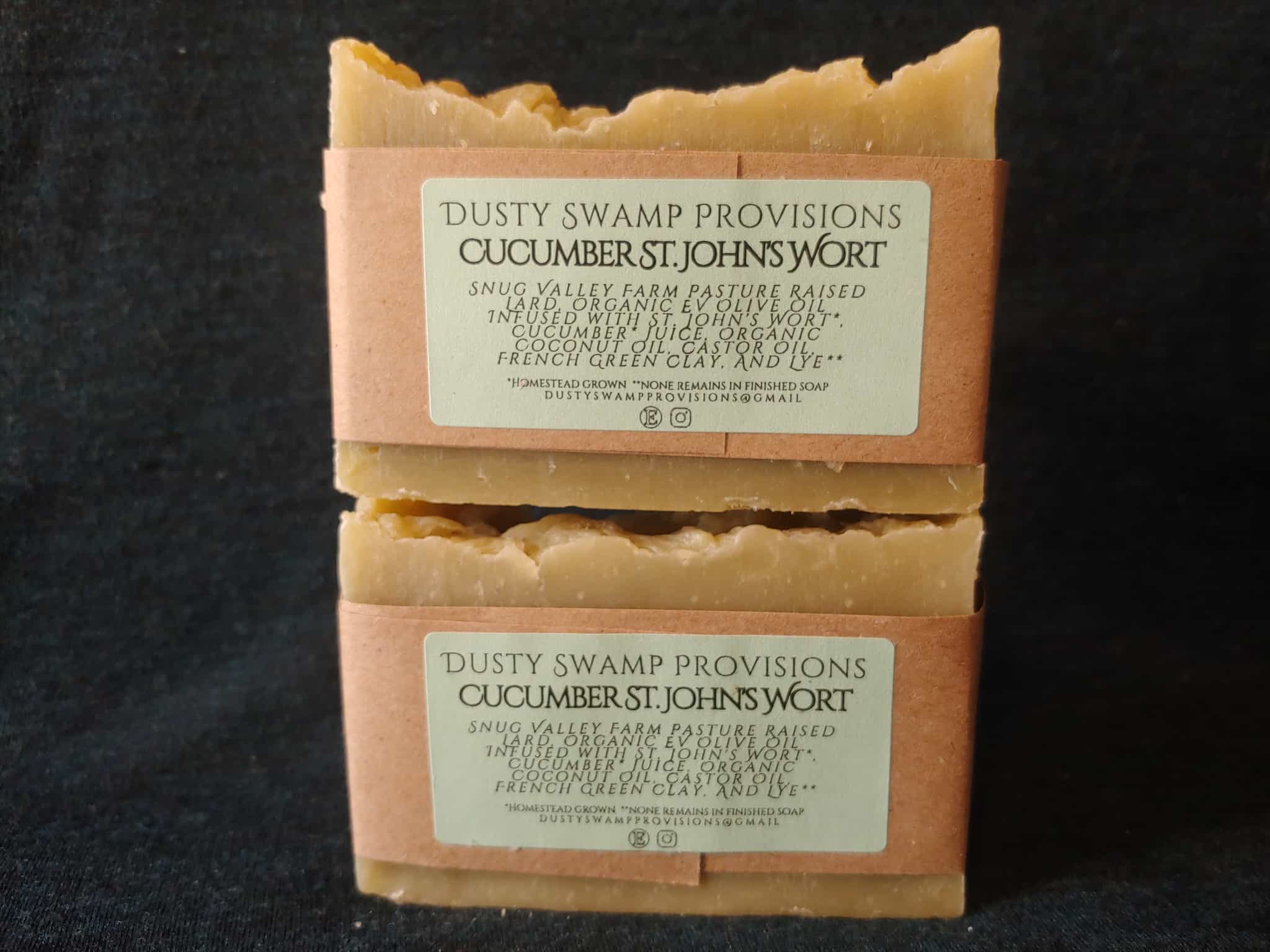 Cucumber St. John's Wort Lard Soap