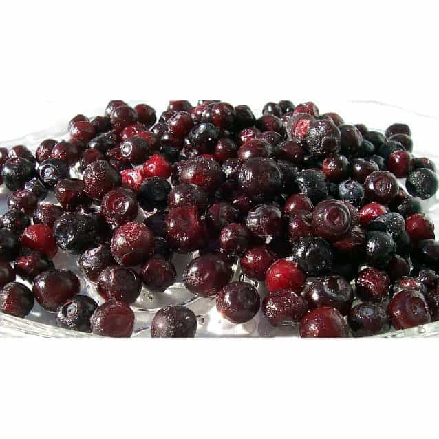 Frozen Wild Mountain Huckleberries