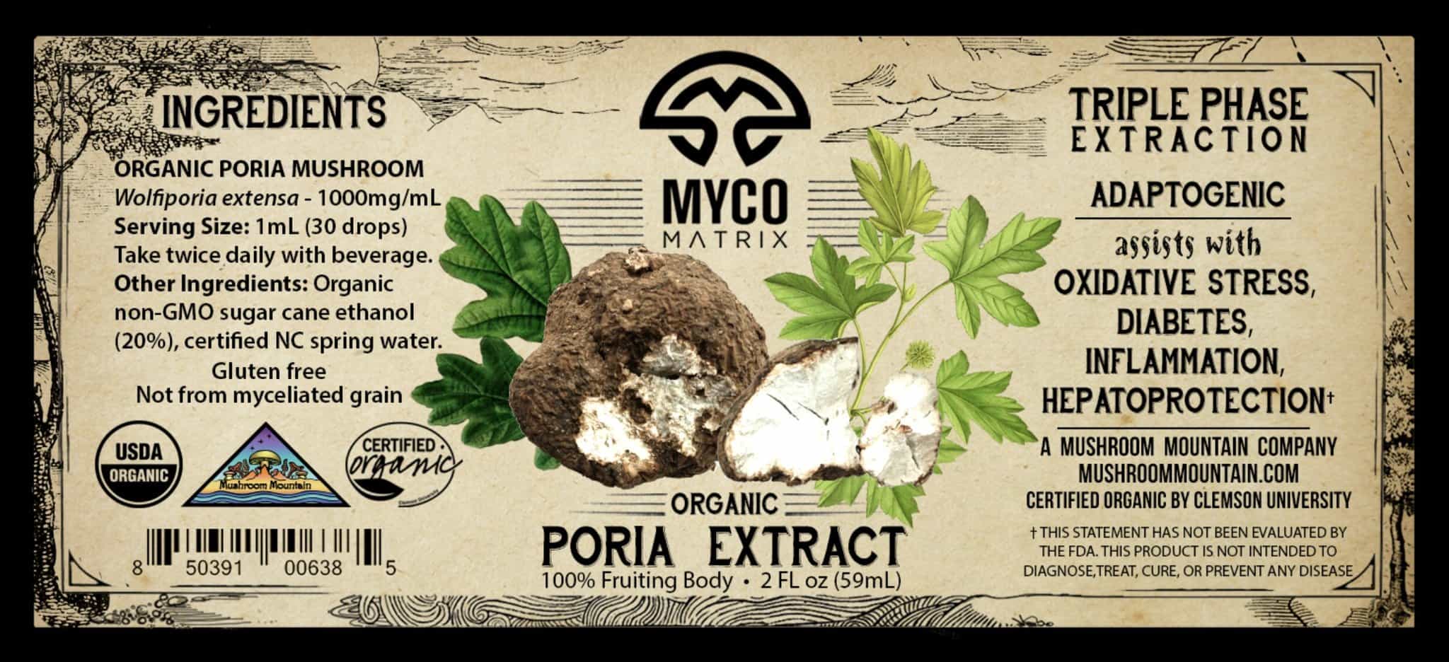 Mycomatrix PORIA Adaptogenic Mushroom Extract