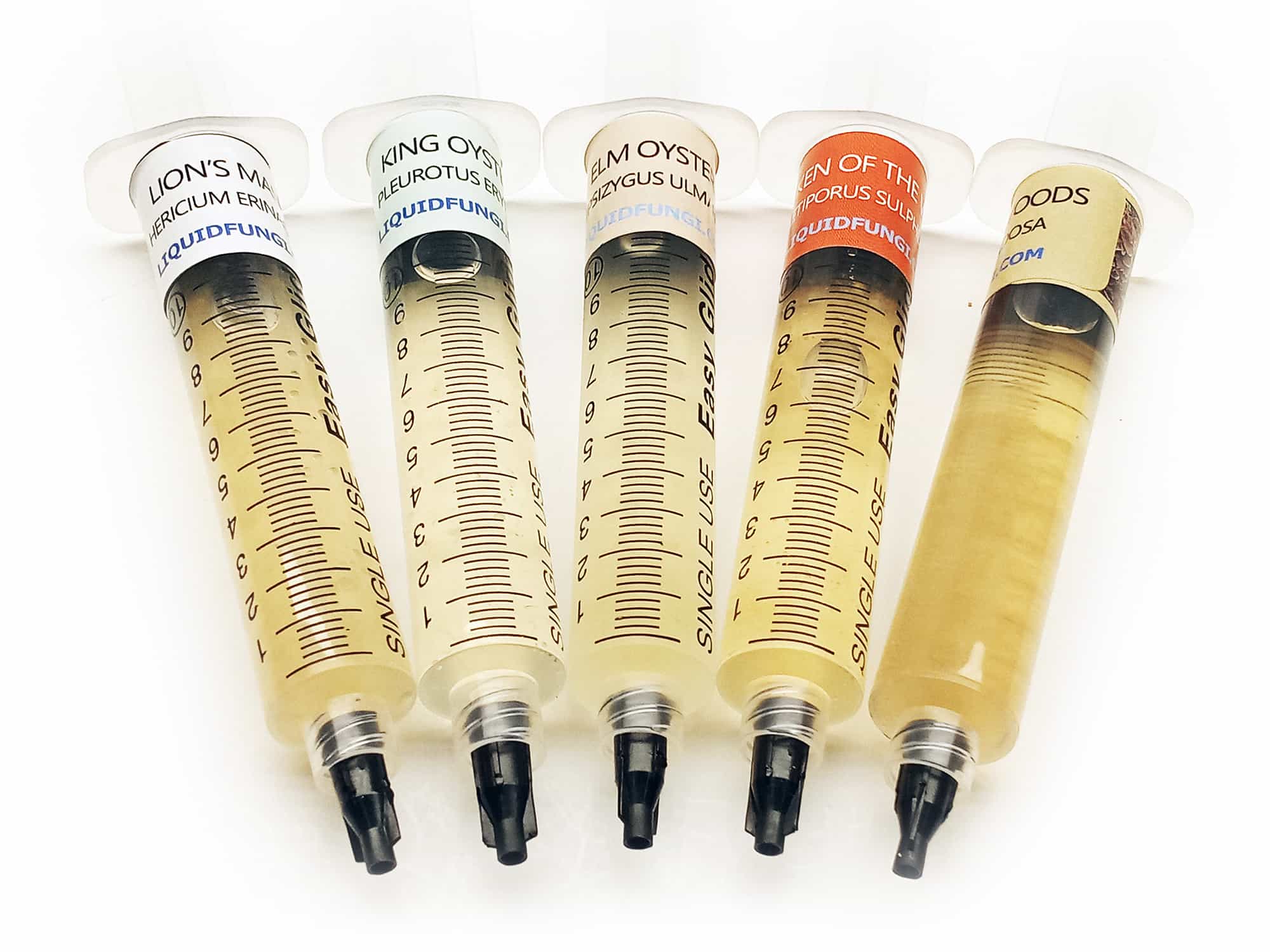 Hardwood Mushroom Liquid Culture Syringe 5 Pack