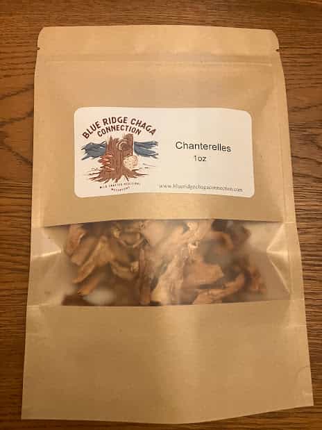 1 oz dehydrated wild foraged chantrelles