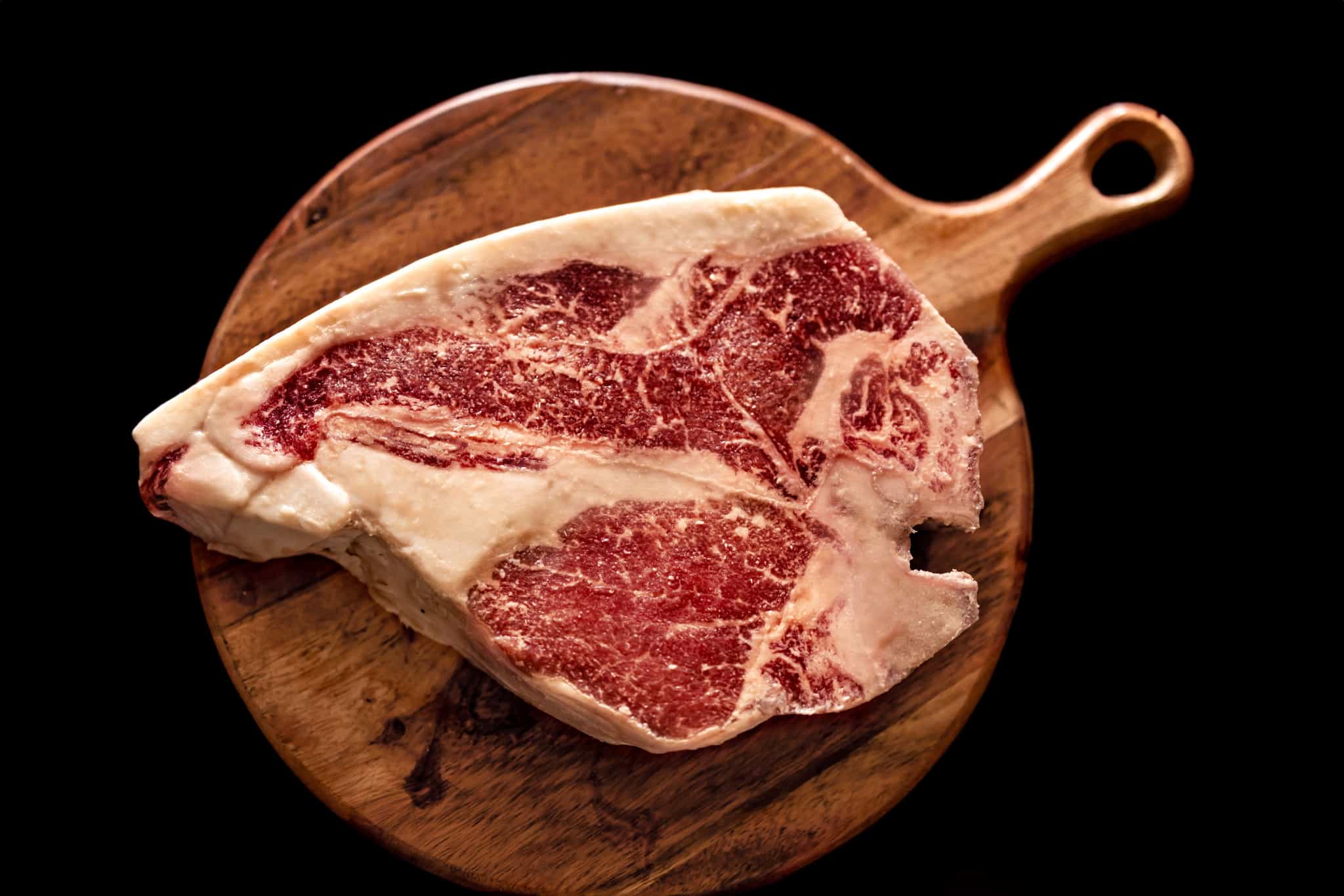 100% All-Natural Grass-Fed Wagyu Porterhouse T-Bone