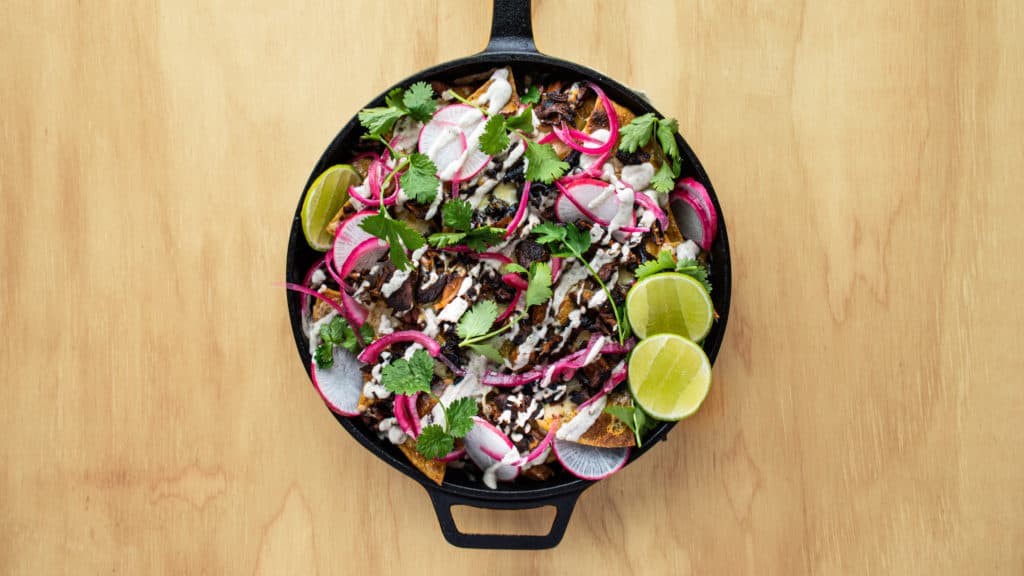 WILD MUSHROOM NACHOS