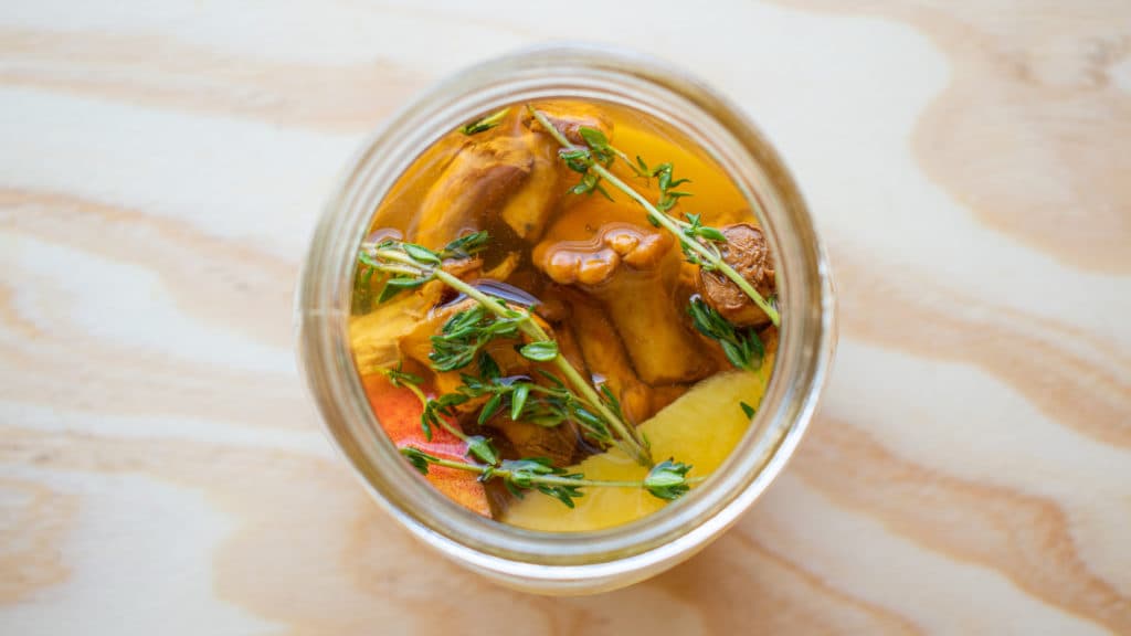 PEACH PICKLED CHANTERELLES