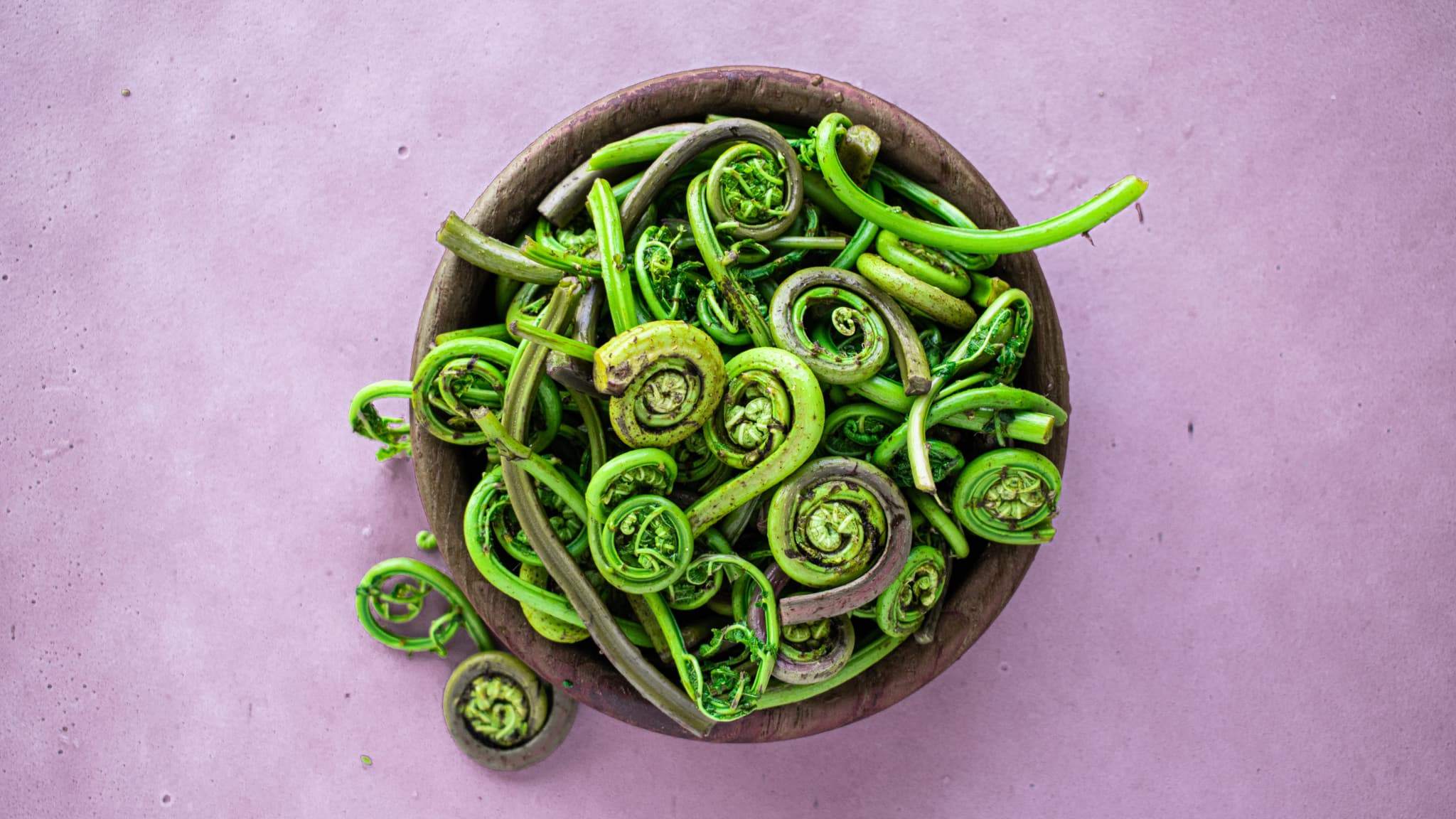 Fresh Fiddlehead Ferns