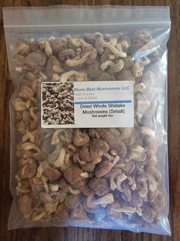 Dried Organic Whole Shiitake Mushrooms 4oz