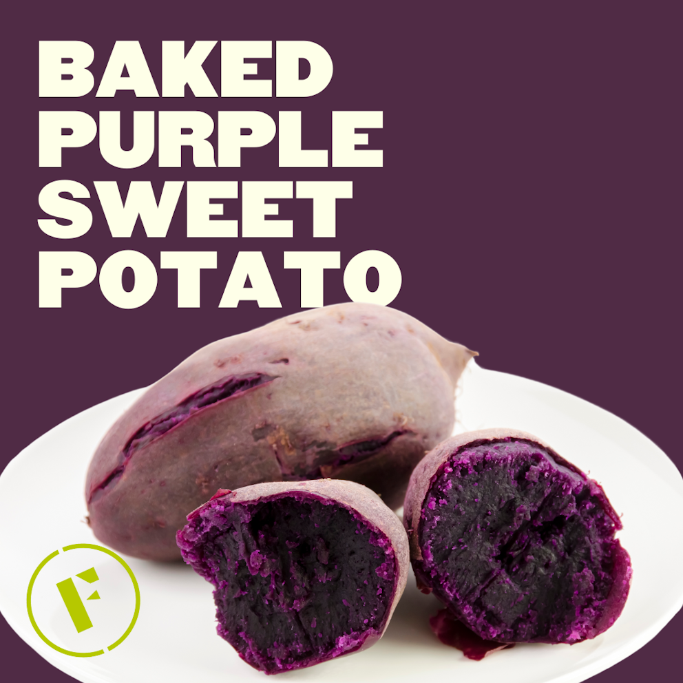 Baked Purple Sweet Potato - Foraged