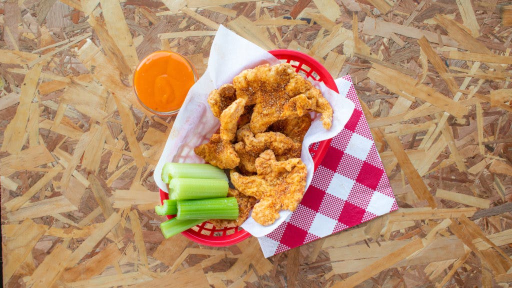 CHICKEN OF THE WOODS BUFFALO TENDERS