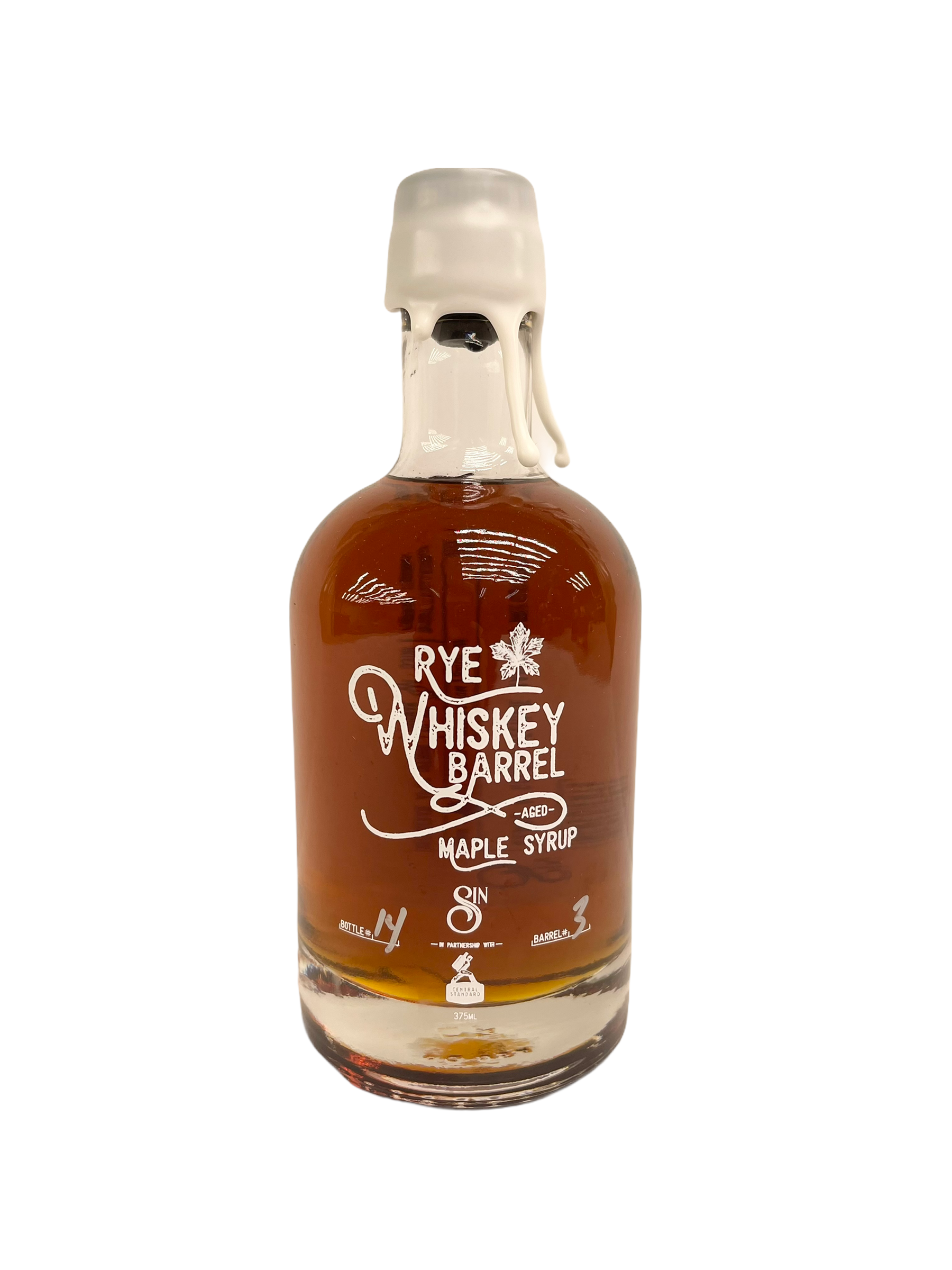 Rye Whiskey Barrel Aged Maple Syrup