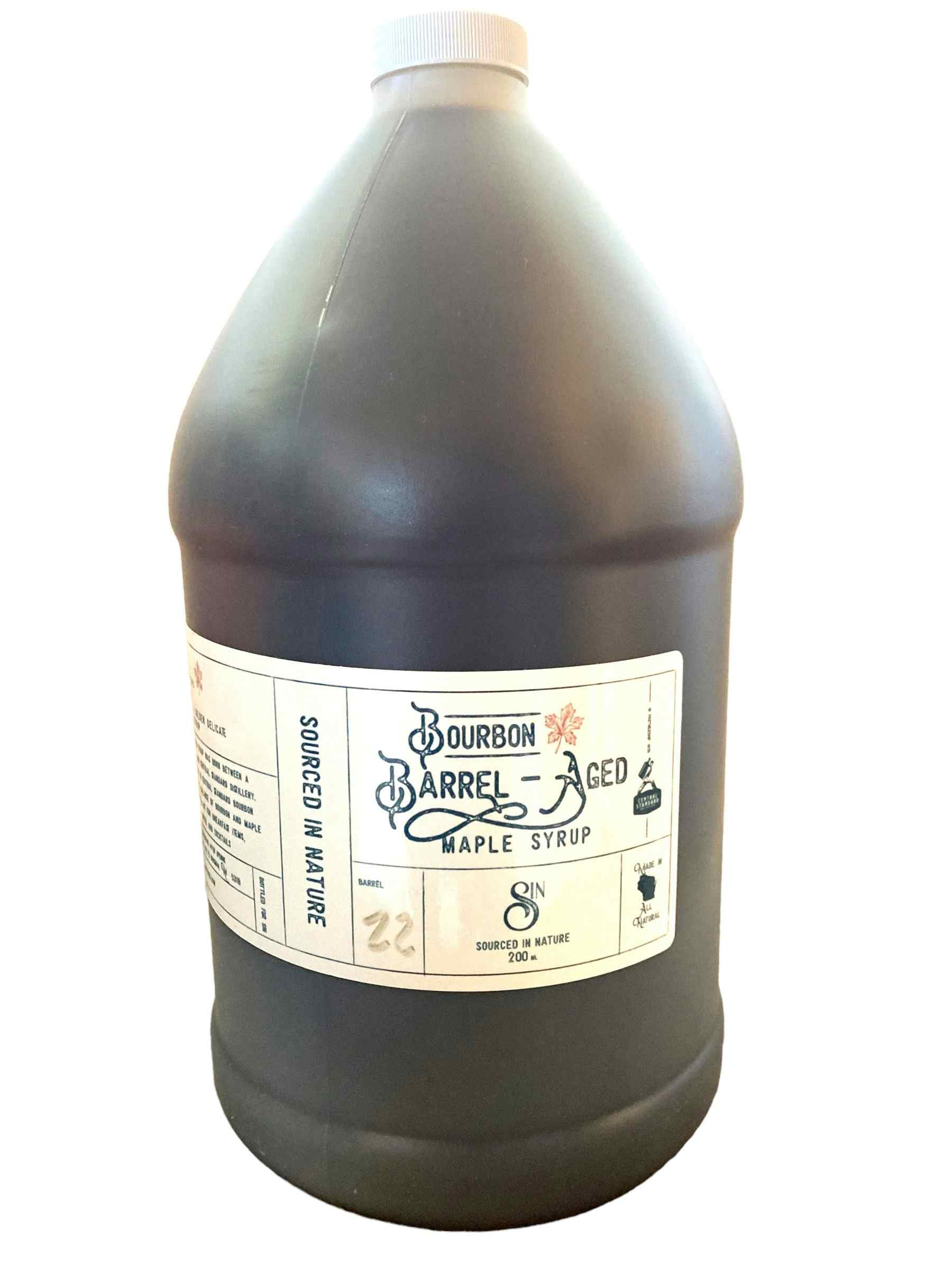 Bourbon Barrel Aged Maple Syrup - 1 gallon