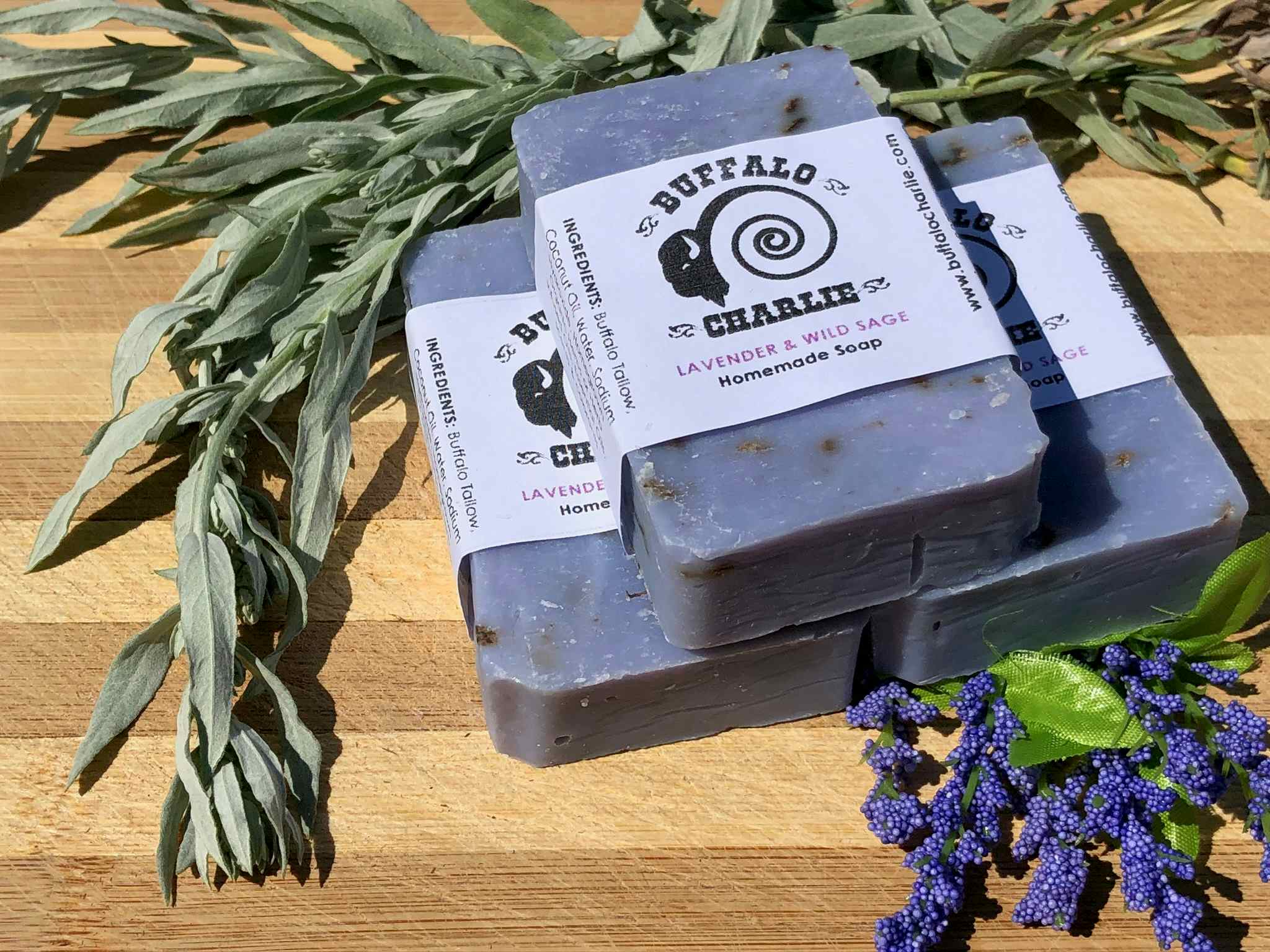 Lavender + Wild Prairie Sage Soap (3 Bar Bundle)