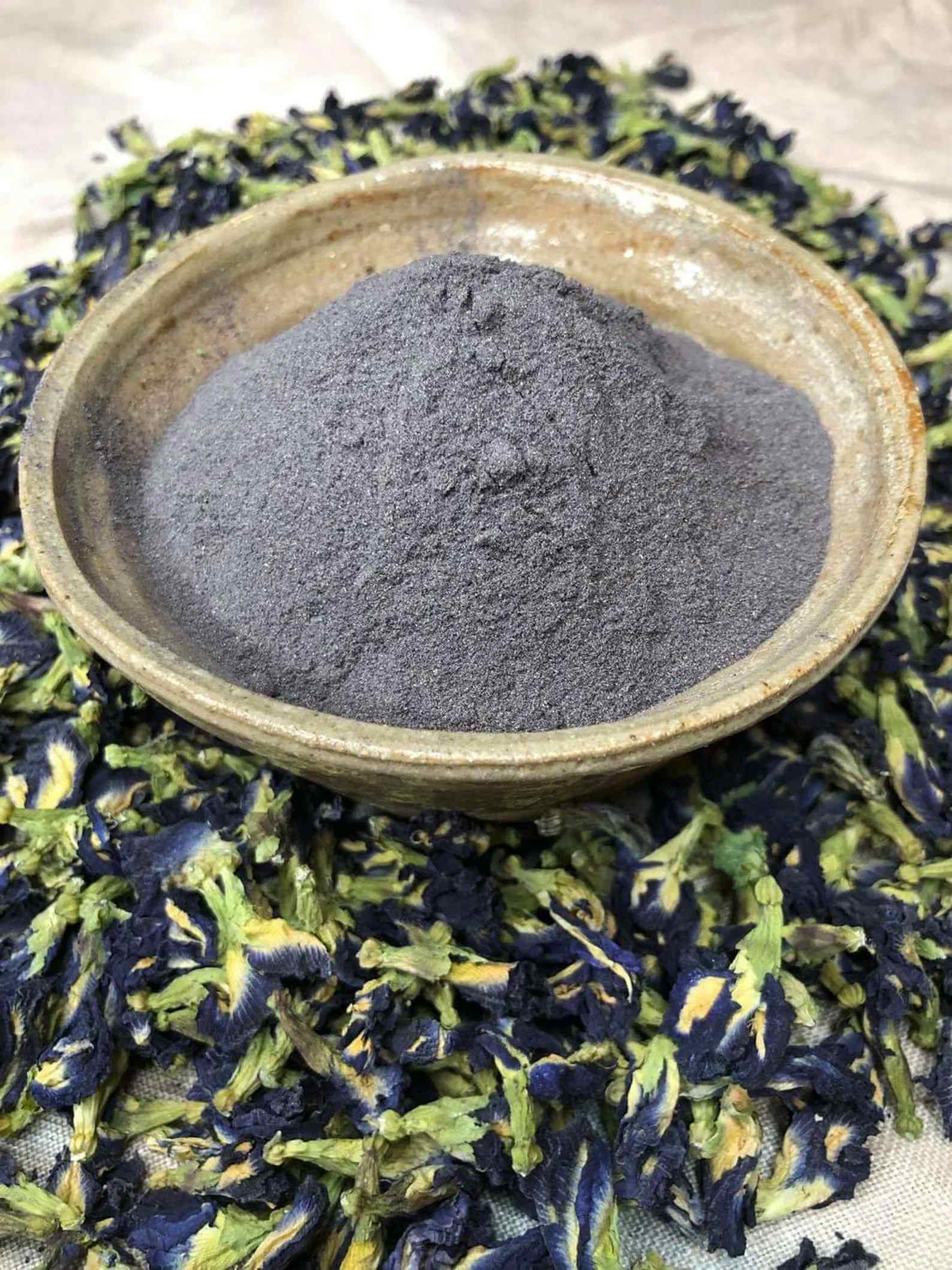 Organic Blue butterfly Pea flower | Lan Hue Die TCM | powder | Blue Matcha | CLITORIA TERNATEA