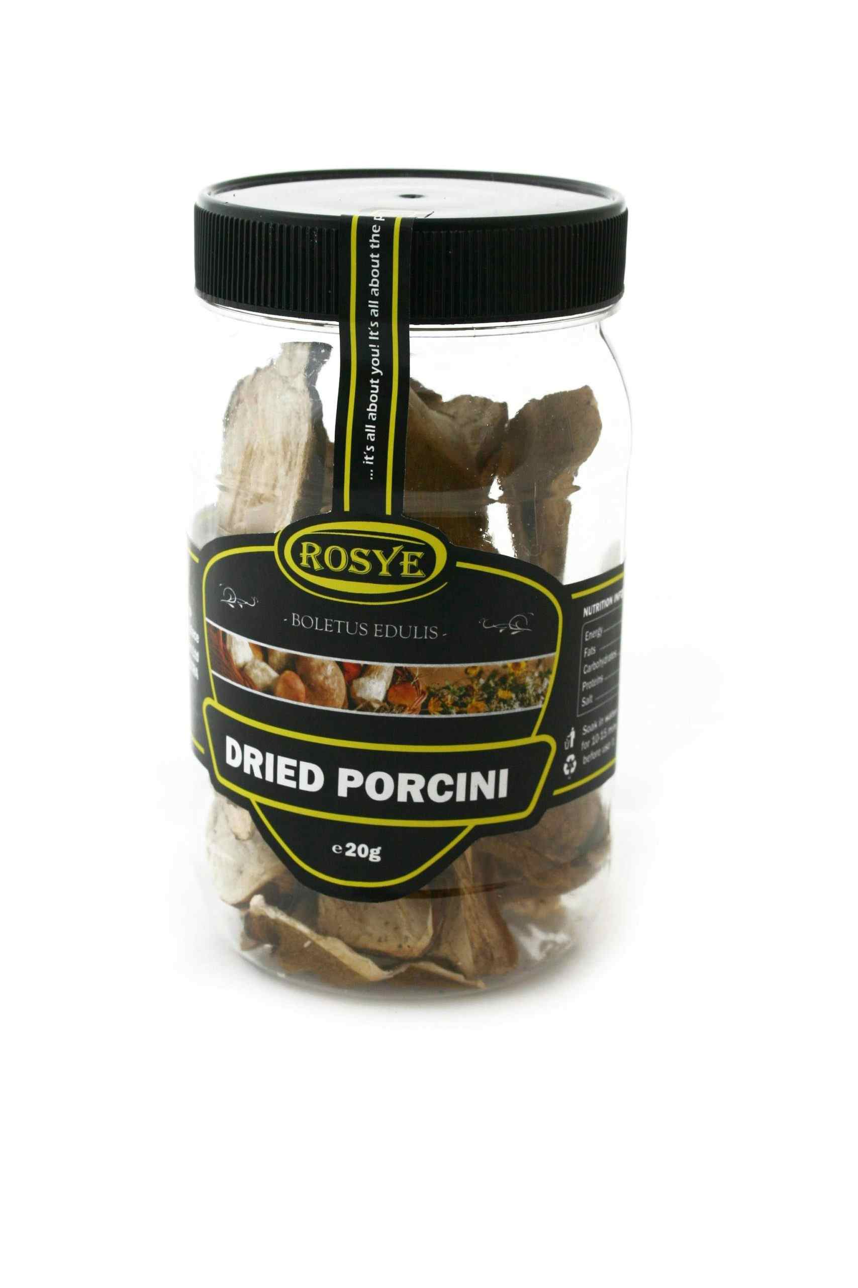 Dried Porcini (Boletus edulis), in retail packages with your own brand!