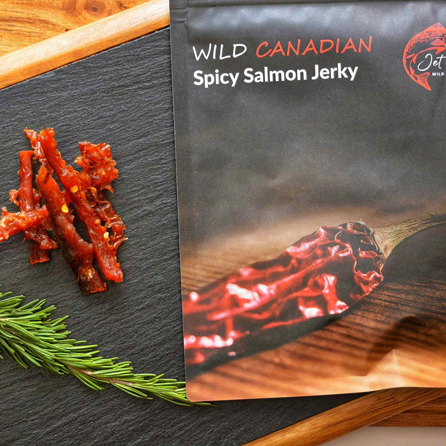 Wild Canadian Salmon Jerky Spicy Flavor