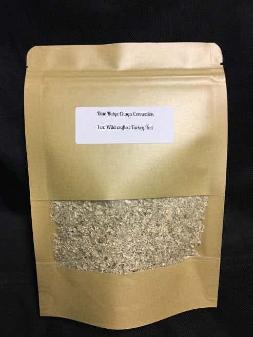 Wild Crafted Dried and Shredded Turkey Tail-1oz