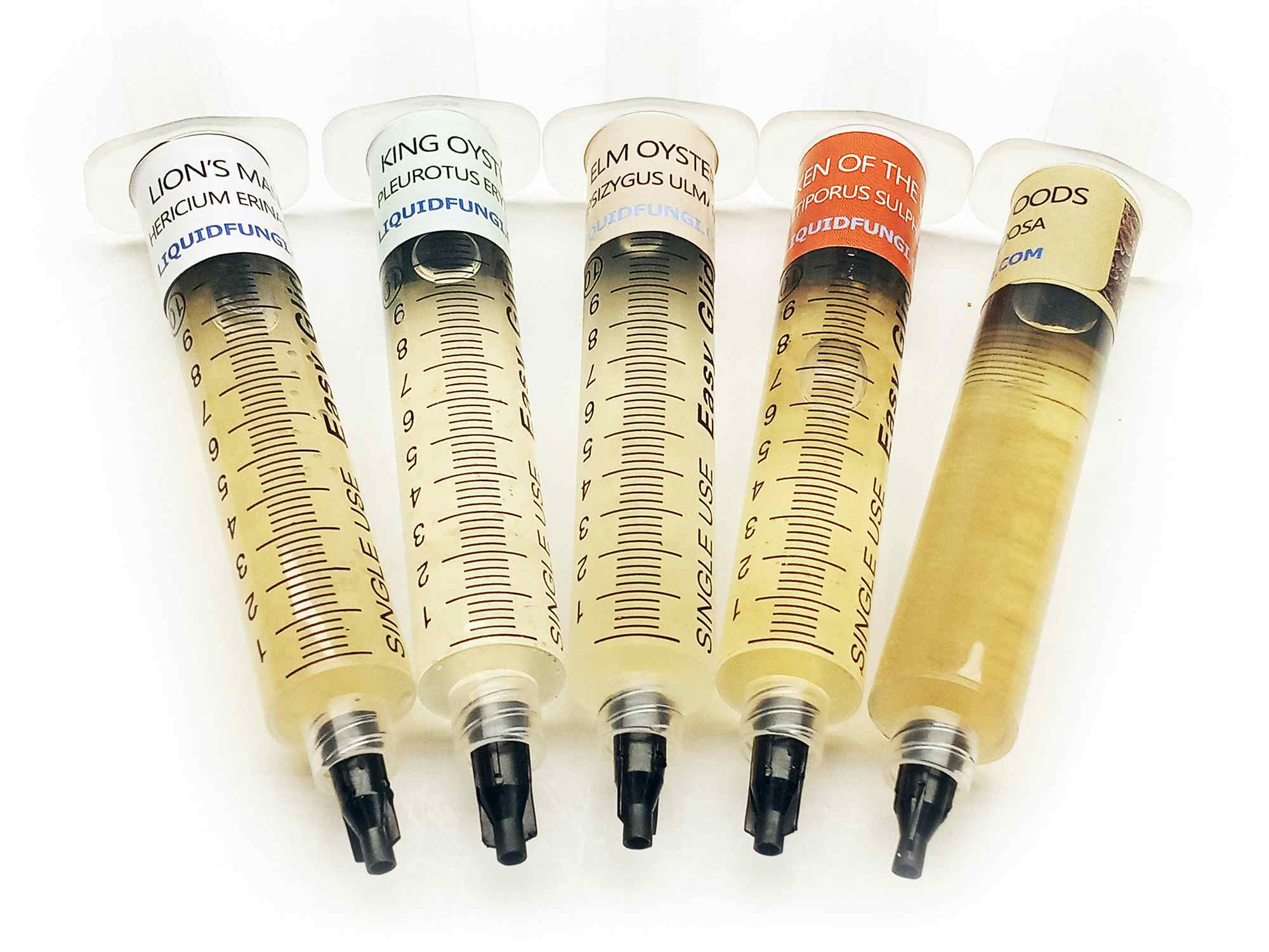 Hardwood Mushroom Liquid Culture Syringe 5 Pack