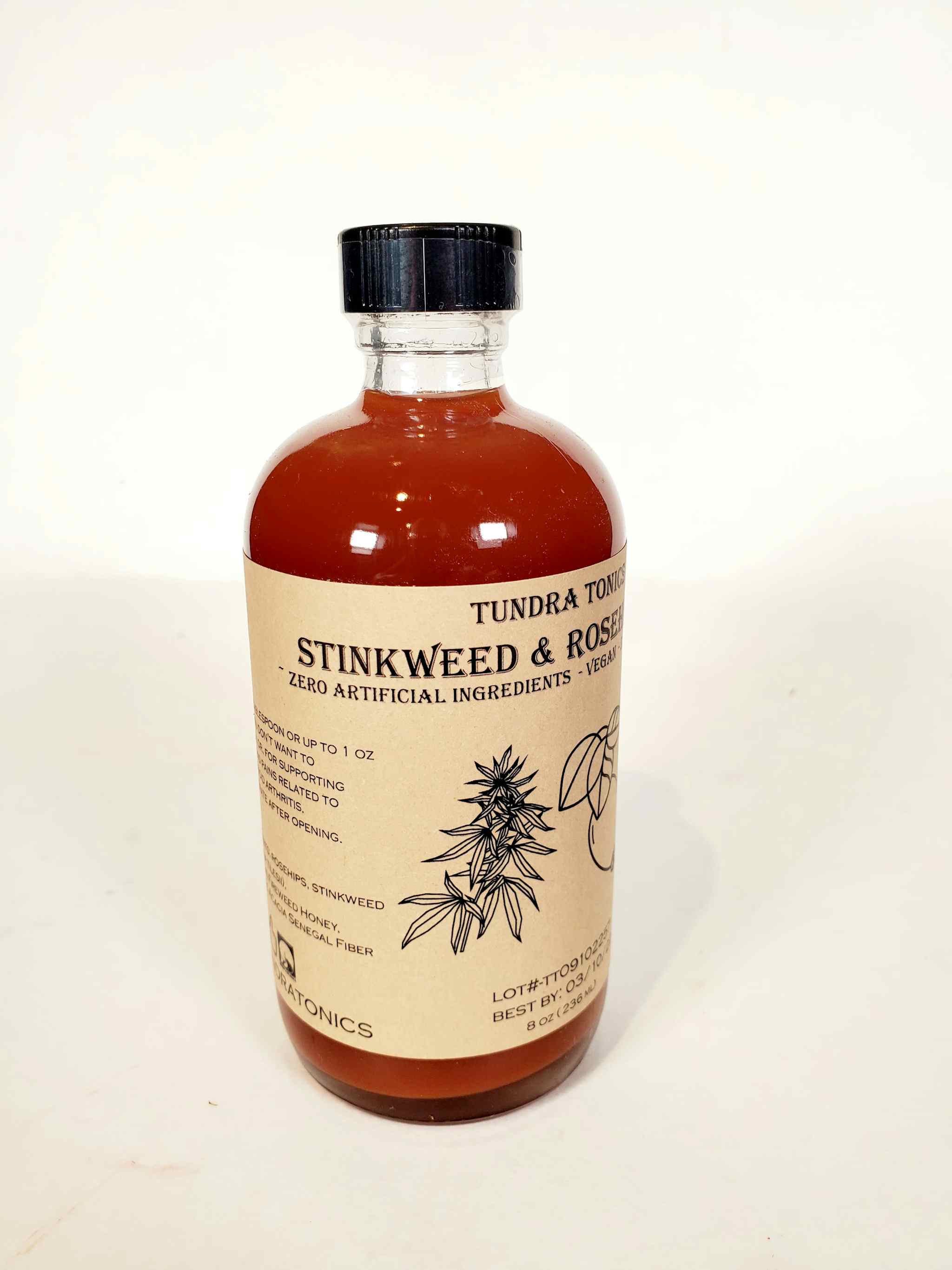Wild Alaskan Rose Hip & Wormwood Syrup for Cold & Flu, Pains and Aches