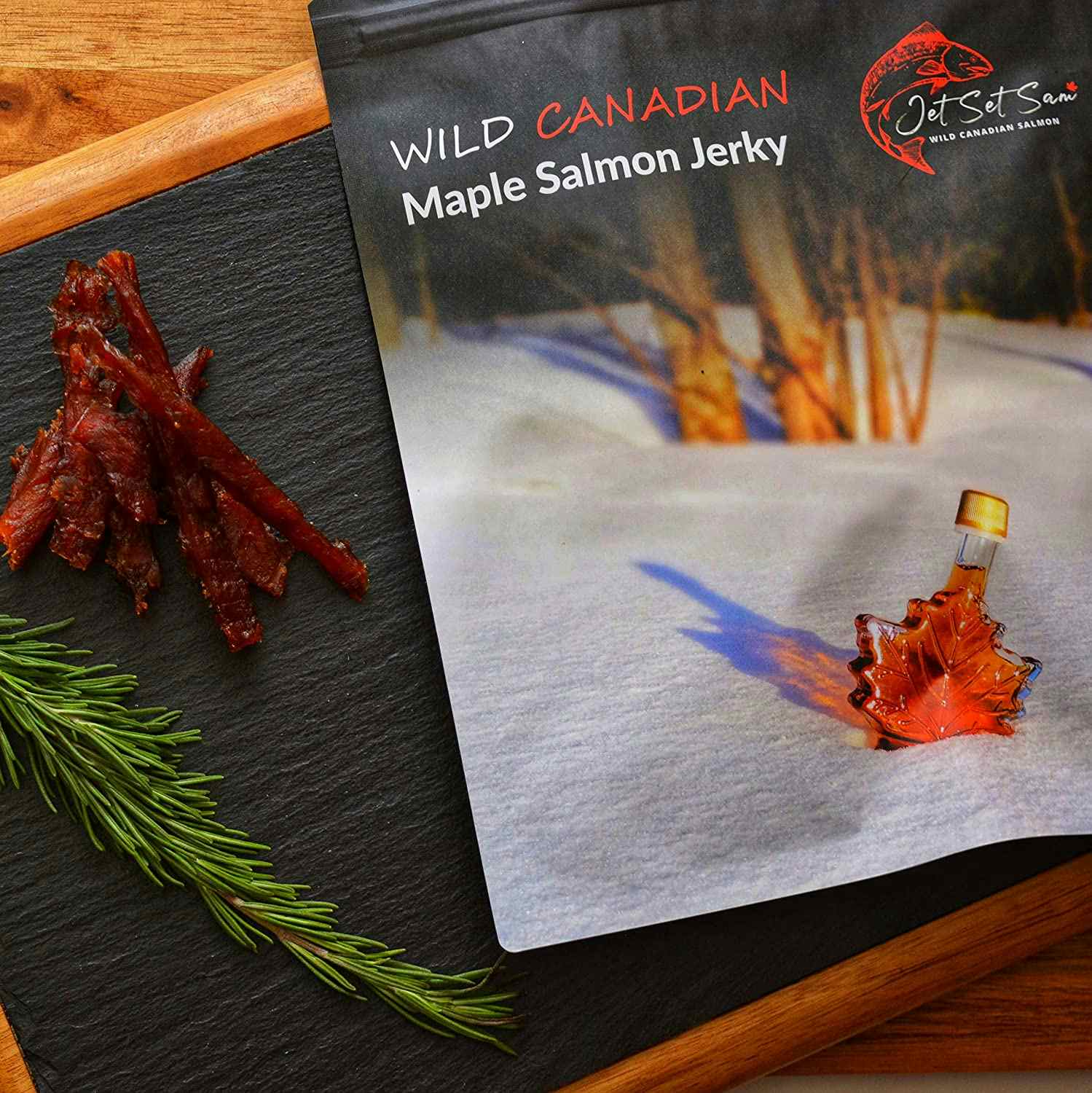 Wild Canadian Salmon Jerky Maple Flavor