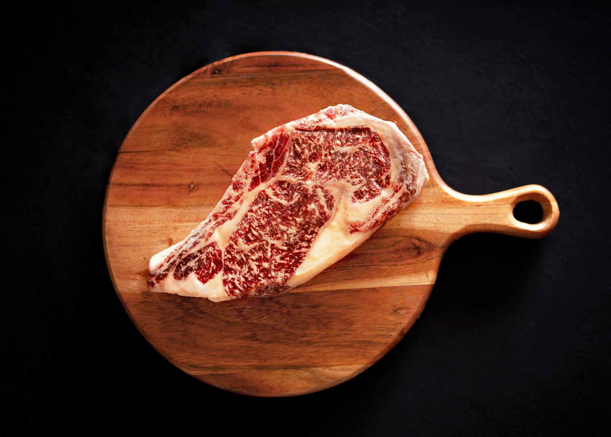 100% All-Natural Grass-Fed Fullblood Wagyu Bone-In Ribeye Steak