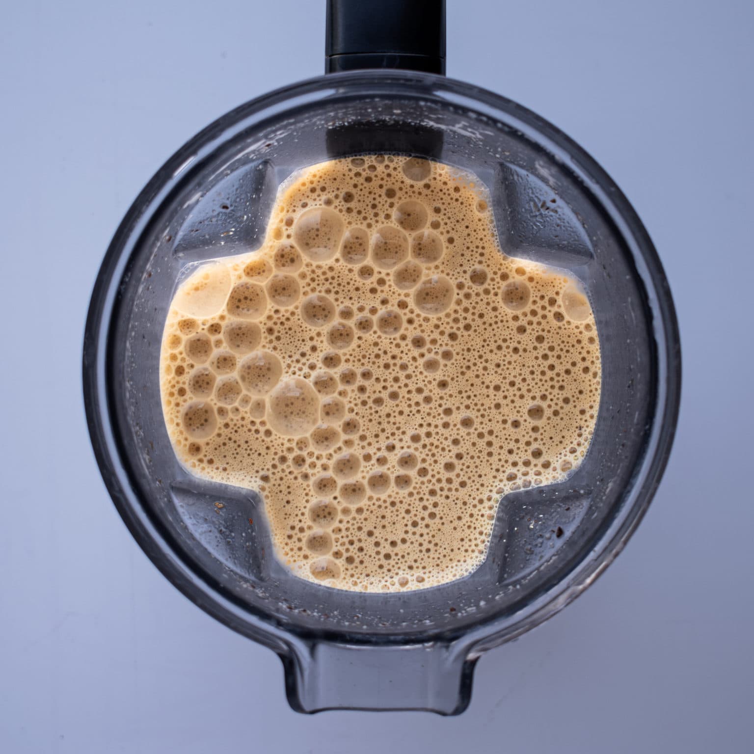 It should be frothy and opaque