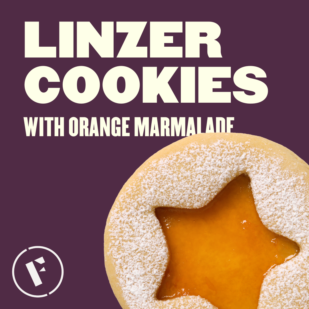 Homemade Linzer Cookies with Orange Marmalade
