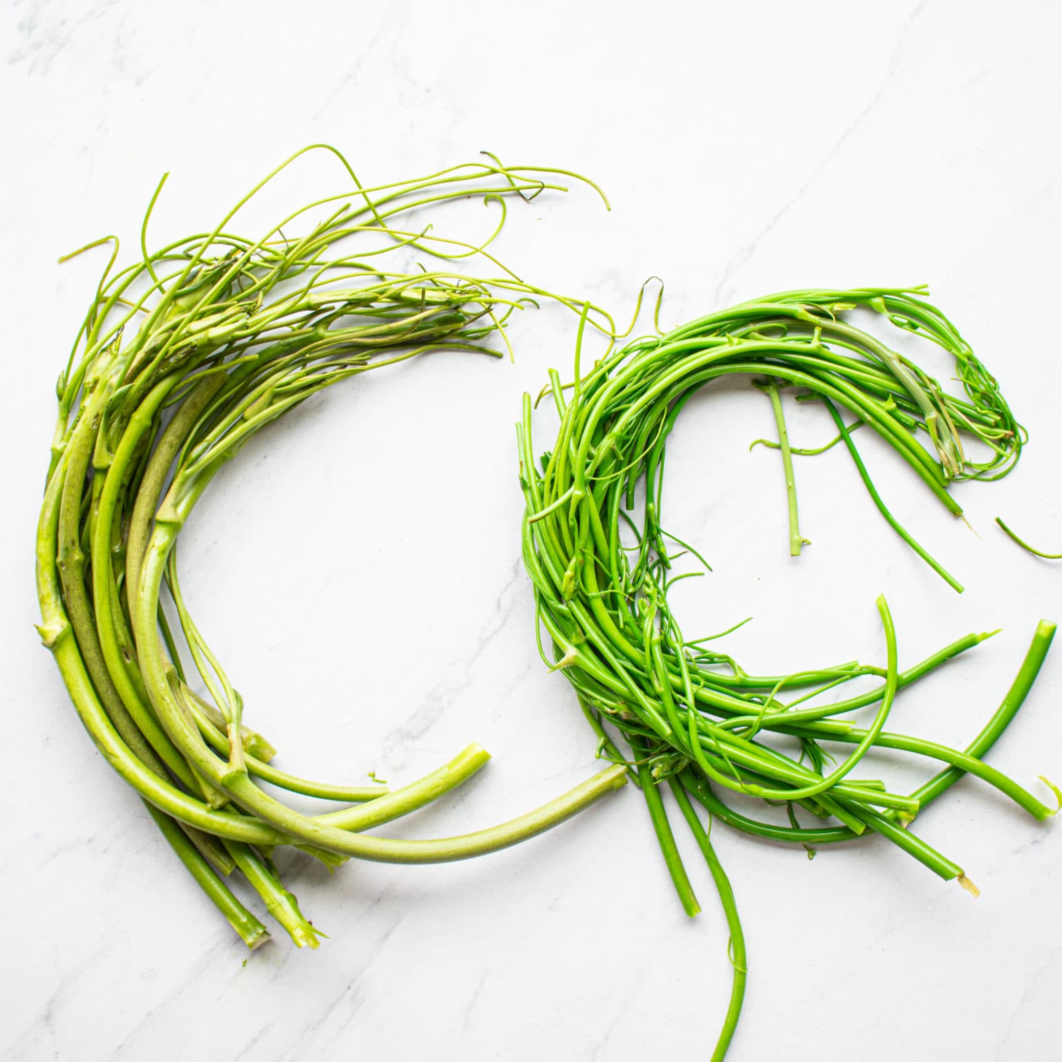 Before & after blanching