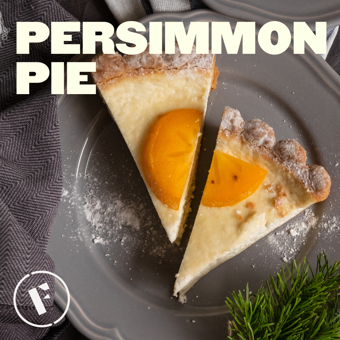 Homemade Fuyu Persimmon Pie