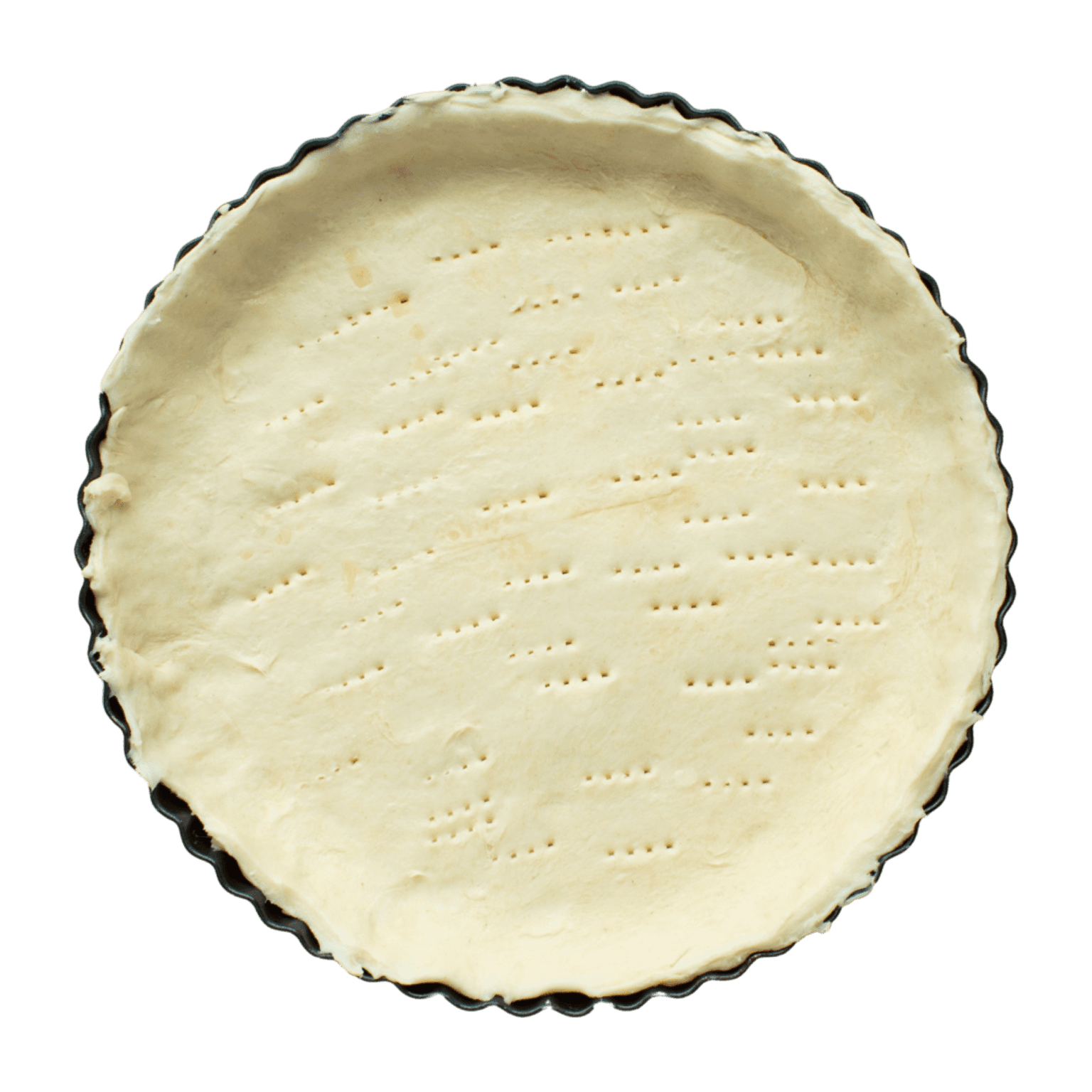 Prick dough and blind bake