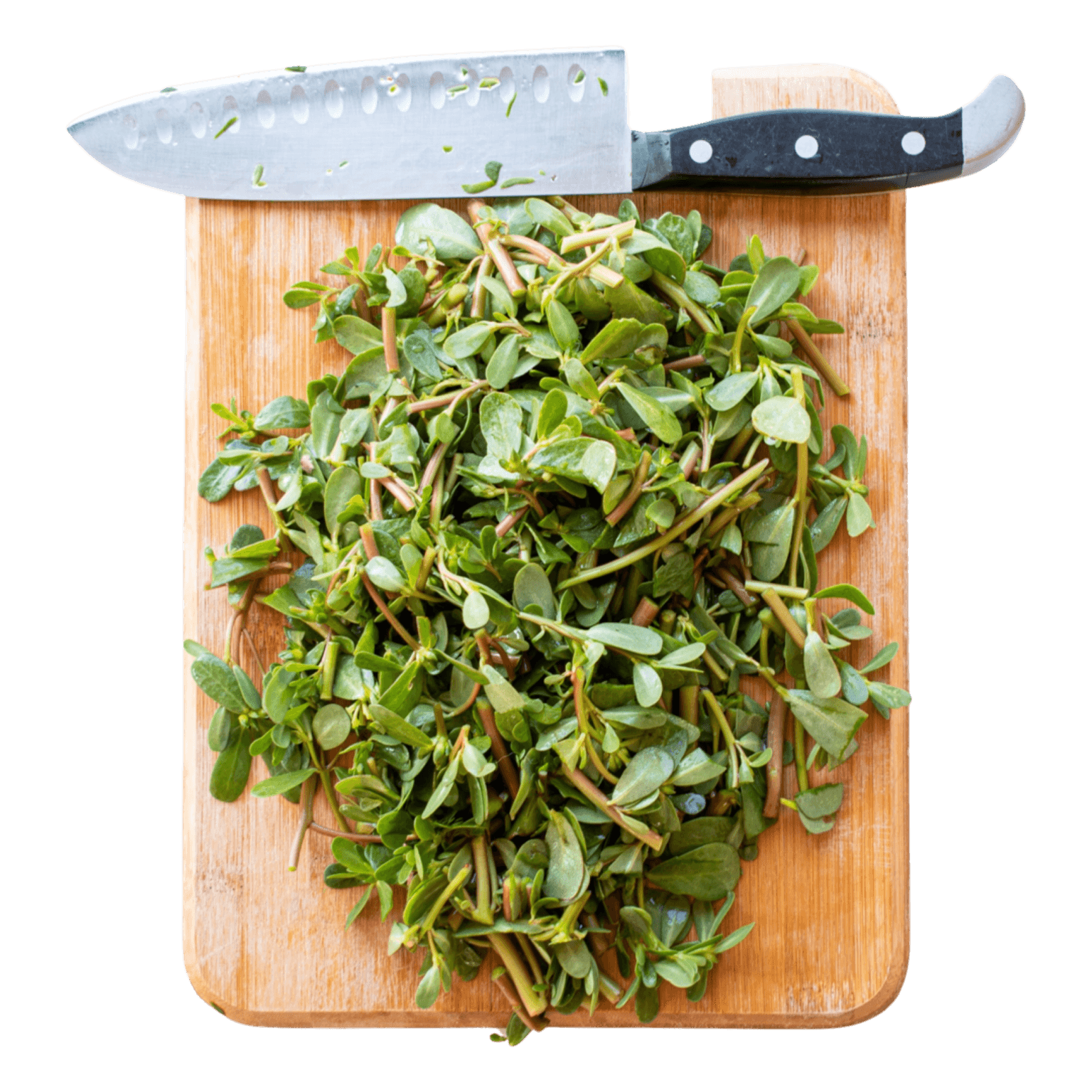 Chop purslane