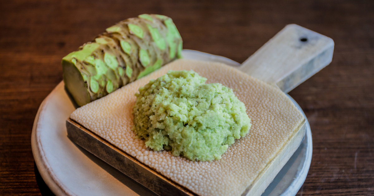 wasabi root and paste
