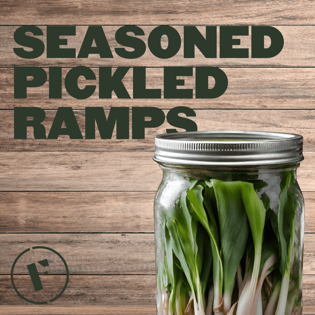 Seasoned Pickled Ramps - Foraged